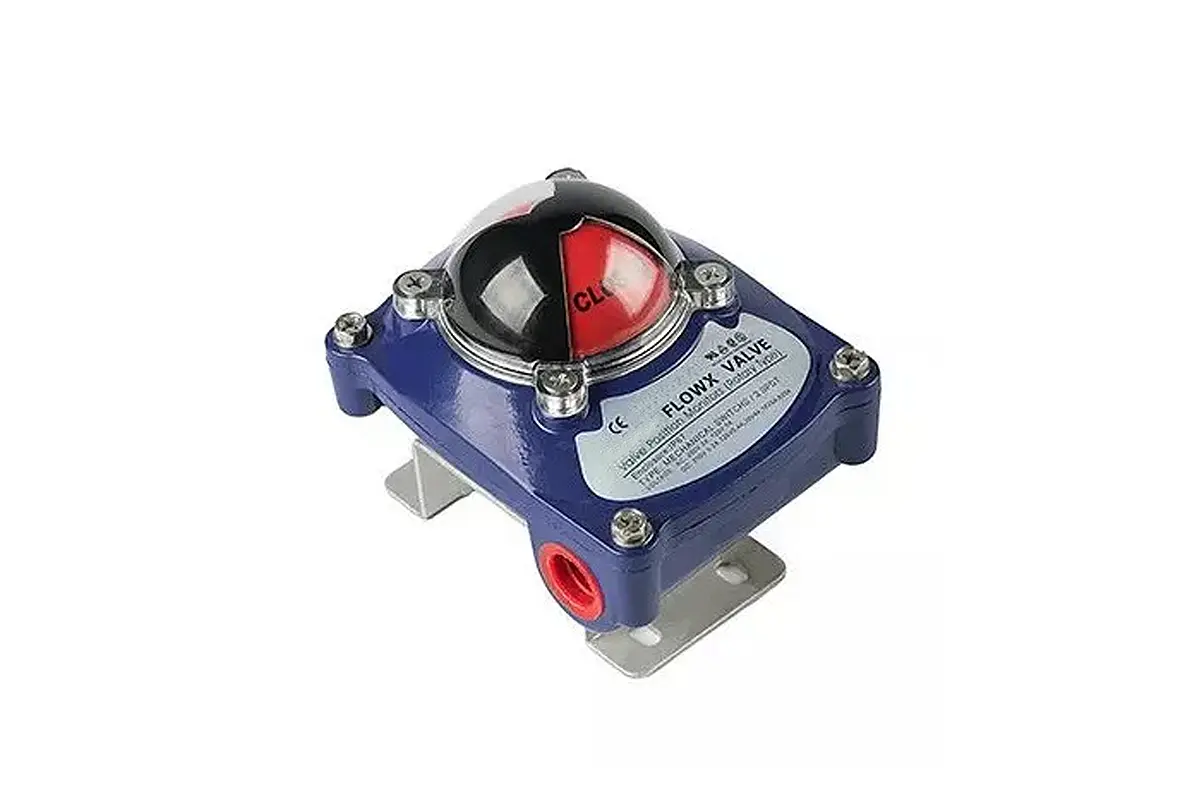 Pneumatic actuator with solenoid and limit switch box for BWMS valve automation