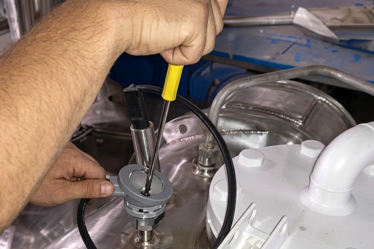 Temperature sensor junction box and thermowell replacement reference